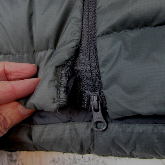 Mountain Hardwear Down Parka Womens Green Rhea Ridge Hooded 600 Jacket Coat L - Picture 3 of 8